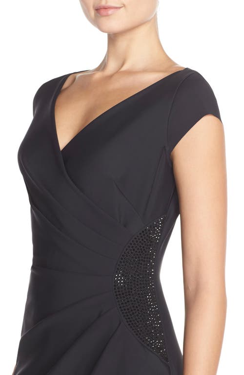 ALEX EVENINGS ALEX EVENINGS EMBELLISHED JERSEY COLUMN FORMAL GOWN