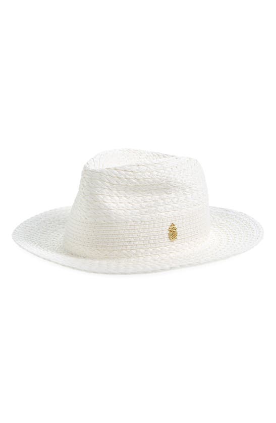 Vince Camuto Straw Panama Hat In Neutral