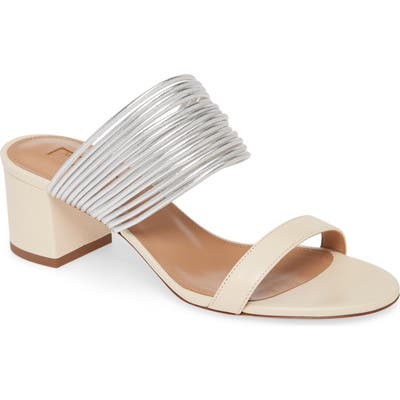 Aquazzura Rendez Vous Slide Sandal, White