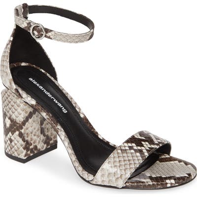 Alexander Wang New Abby Ankle Strap Sandal, White
