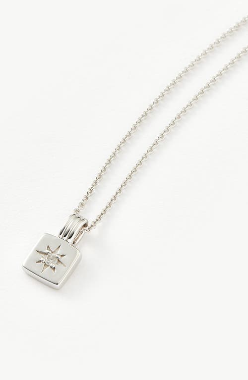 MISSOMA MISSOMA ENGRAVABLE CUBIC ZIRCONIA STAR PENDANT NECKLACE
