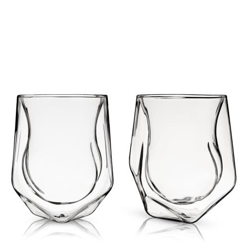 Viski Alchemi Double-walled Aerating Tumblers In Clear