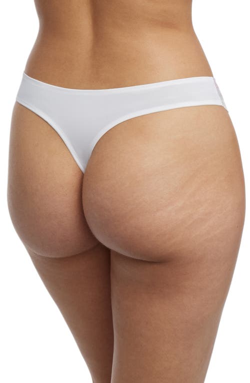 Shop Skarlett Blue Impress Thong In White/plum