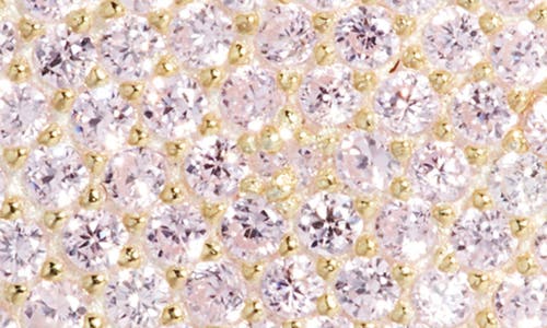 Shymi Pavé Heart Charm In Gold/pink