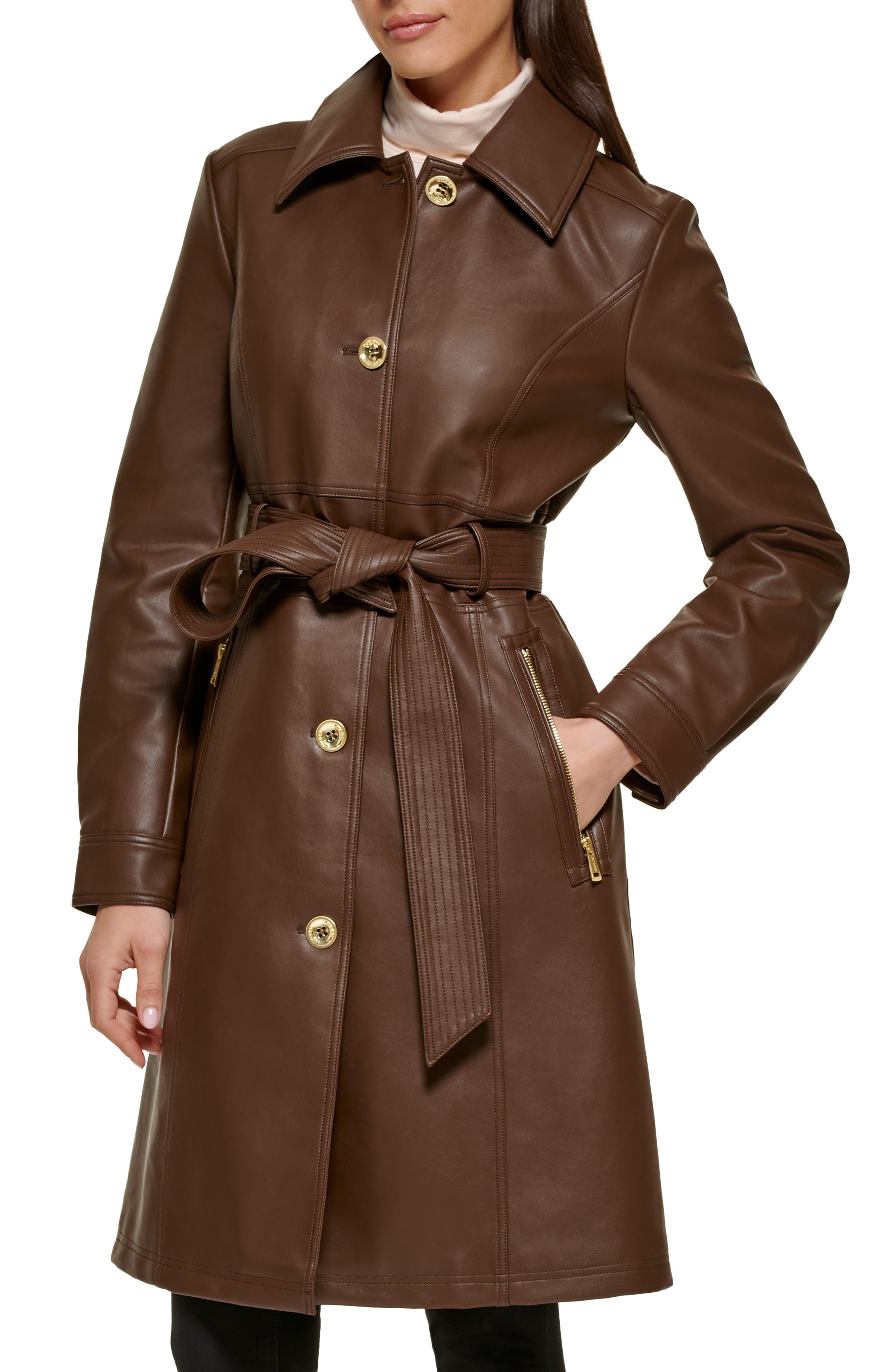 nordstrom rack brown leather jacket