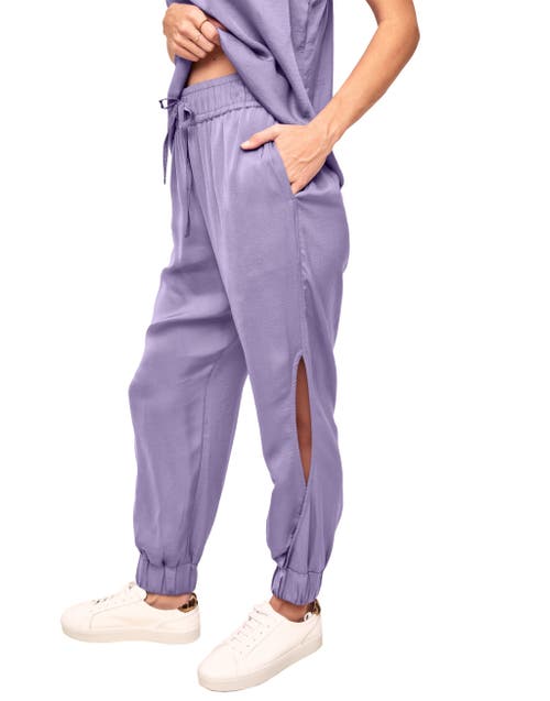 Adore Me Bethany Tank & Jogger Loungewear Set In Dark Purple