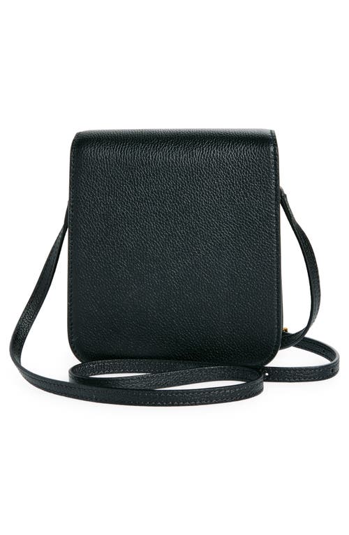 Tom Ford Tara Mini Crossbody Bag In Grain Leather In Black