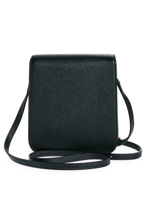 Shop Tom Ford Mini Tara Grained Leather Crossbody Bag In Black