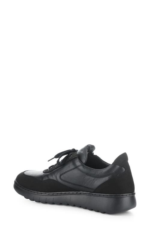 Softinos By Fly London Echo Sneaker In 000 Black Supple/suede