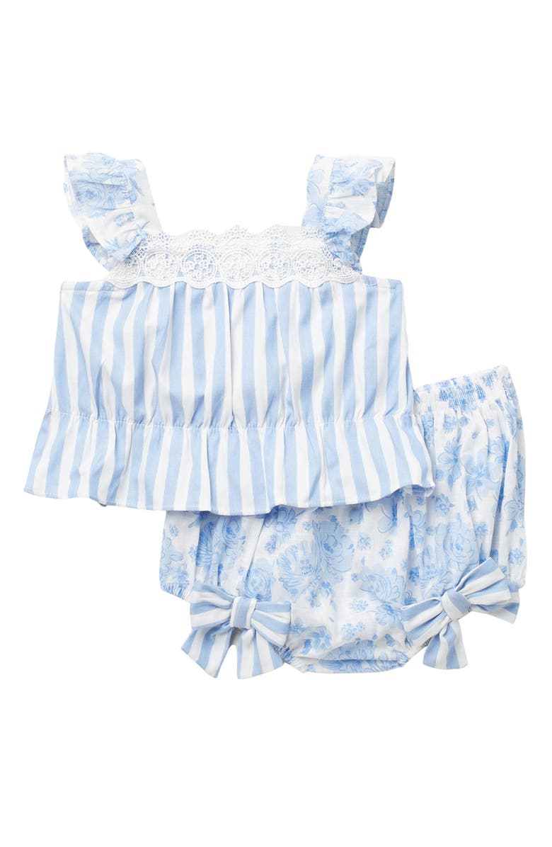 GERSON AND GERSON Toile Short Set, Main, color, BLUE