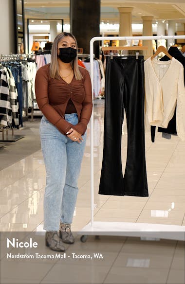 Faux Leather Flare Pants | Nordstrom