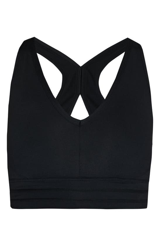Shop Sweaty Betty Gaia Yoga Sports Bra In Black