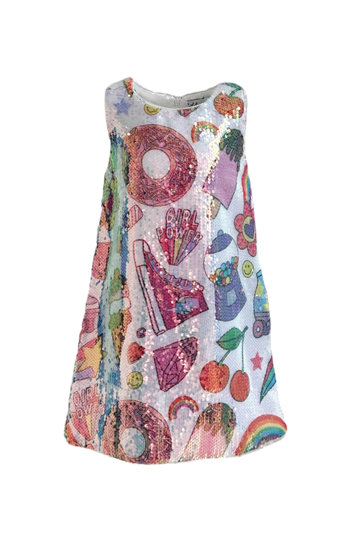 Lola + The Boys Kids'  Summertime Fun Tank Dress In Multicolor