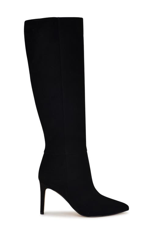 Nine West Richy Pointed Toe Knee High Boot In Black