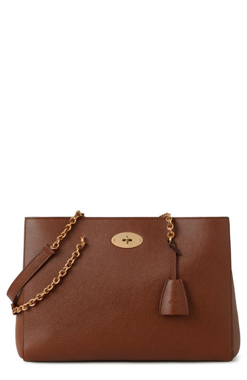 Mulberry Lily Chain Leather Tote In Oak