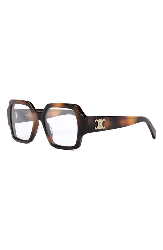CELINE CELINE TRIOMPHE 52MM SQUARE READING GLASSES