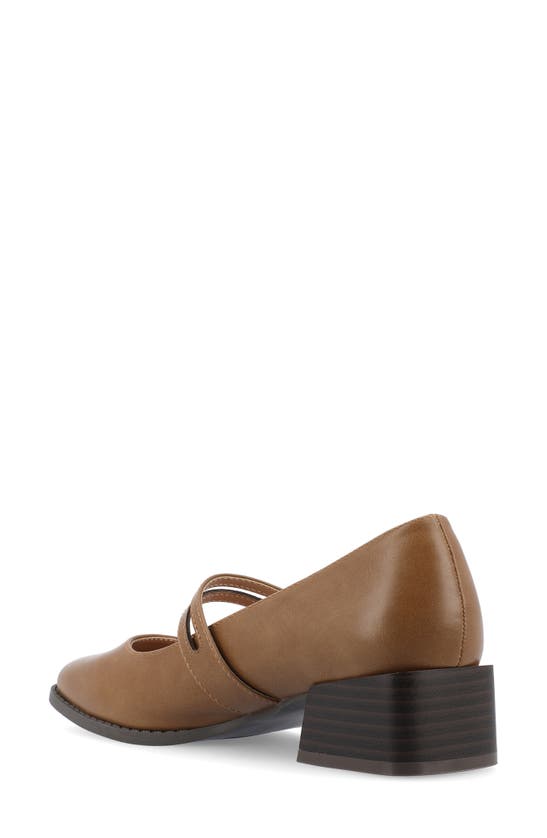Journee Collection Savvi Mary Jane Pump In Tan