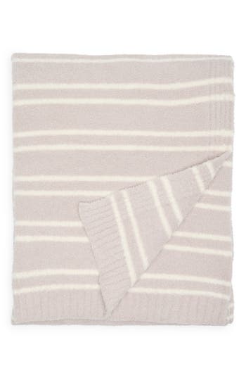 Shop Barefoot Dreams ® Cozychic® Double Stripe Throw Blanket In Sandstone/cream