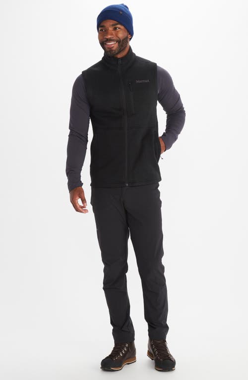 Shop Marmot Drop Line Fleece Vest In Black