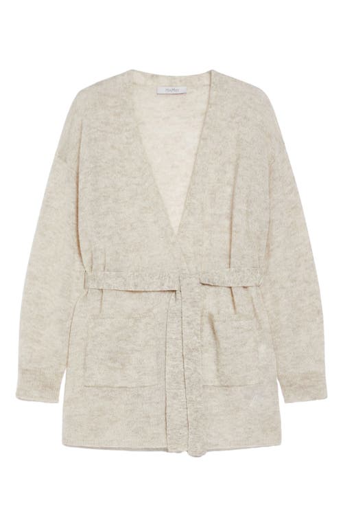 Shop Max Mara Leisure Visino Tie Cardigan In Beige