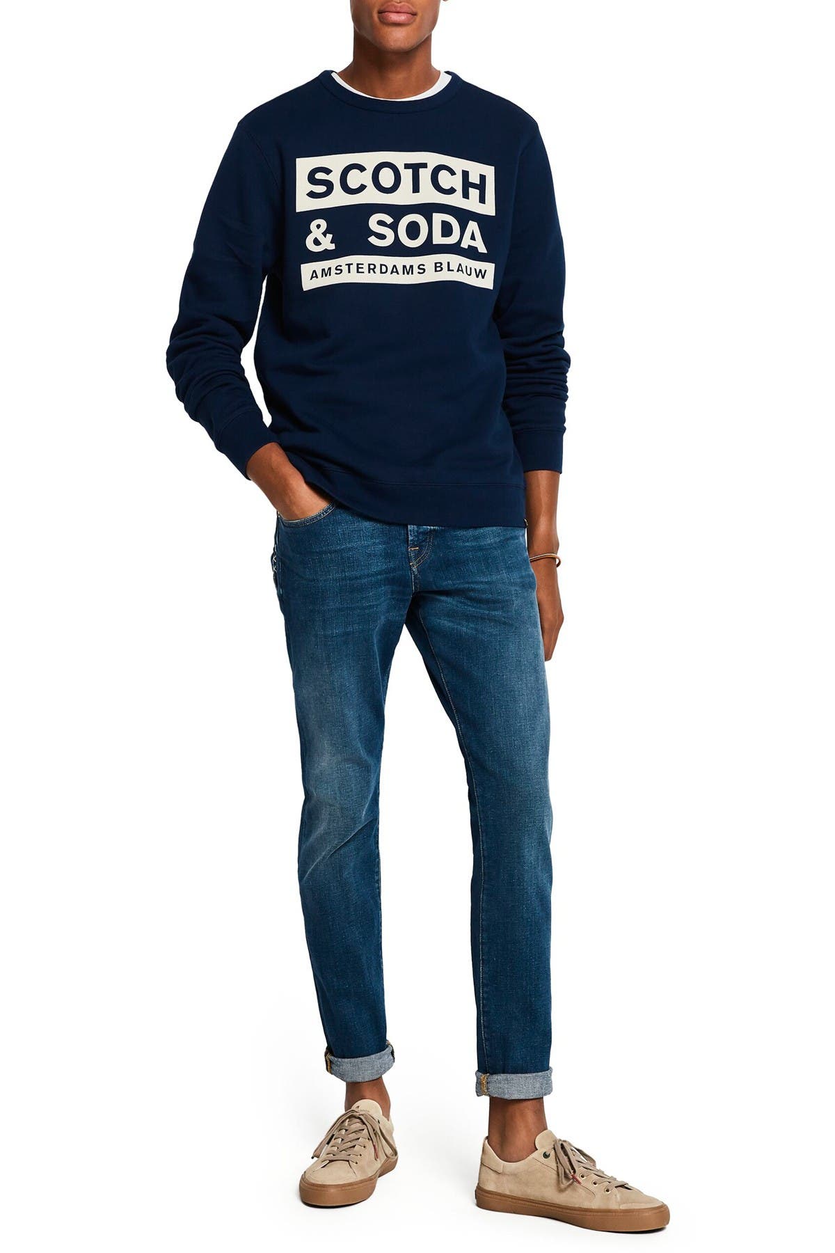 scotch and soda ralston amsterdams blauw