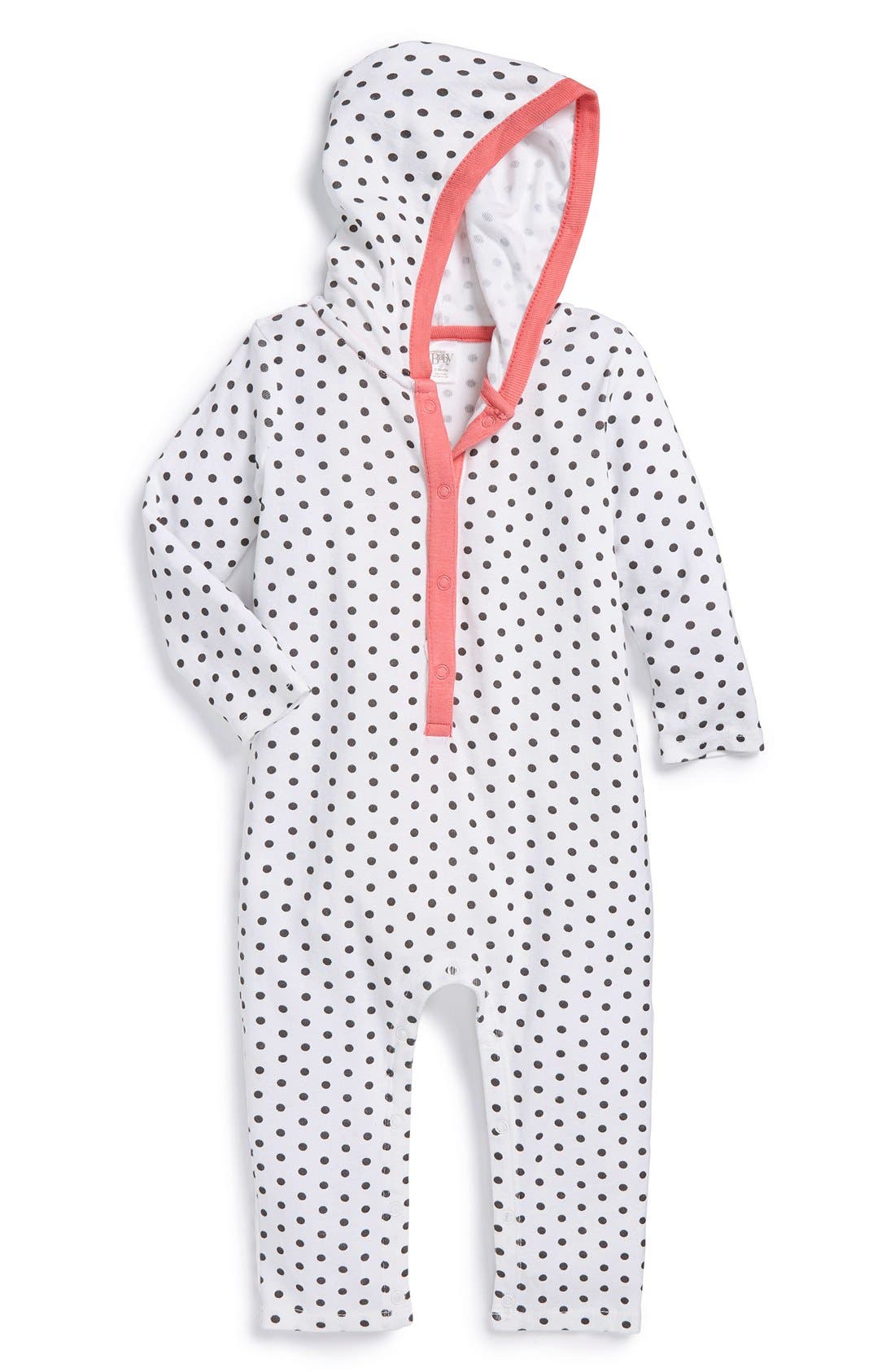 Nordstrom Baby Hooded Romper (Baby Girls) Nordstrom