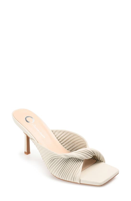 Journee Collection Greer Tru Comfort Foam Twist Sandal In Off White