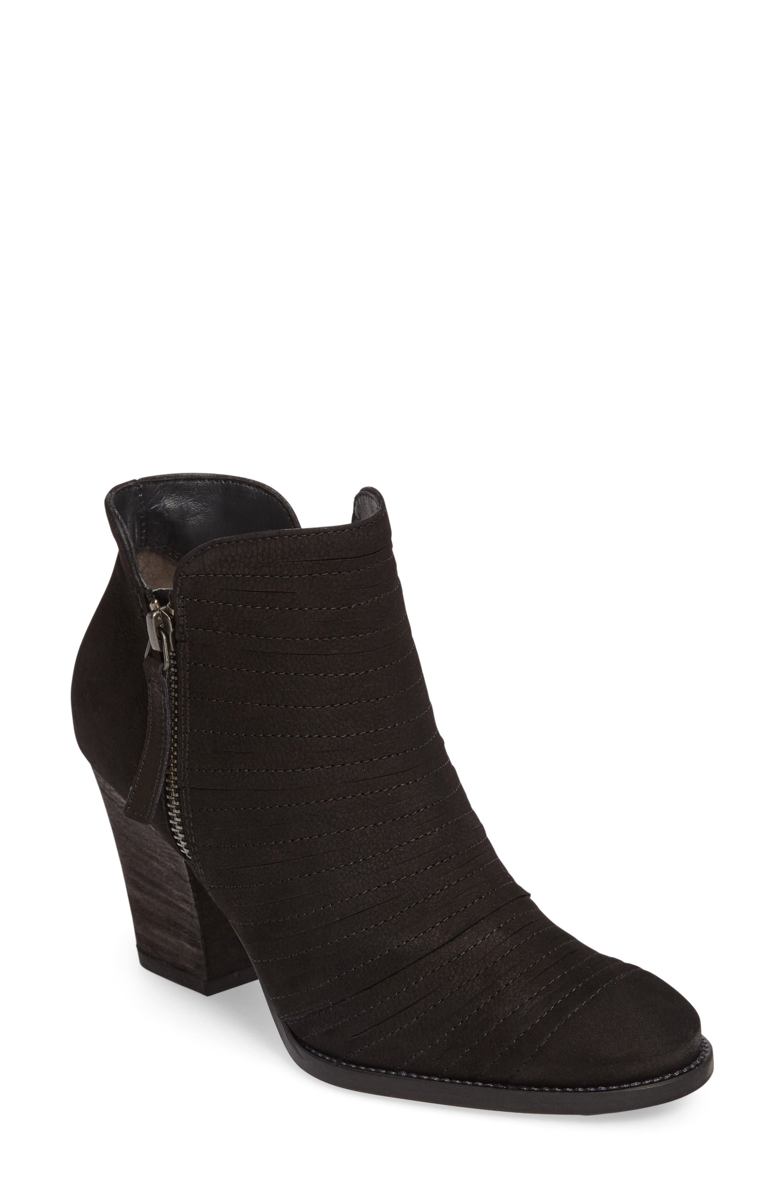 nordstrom black suede booties