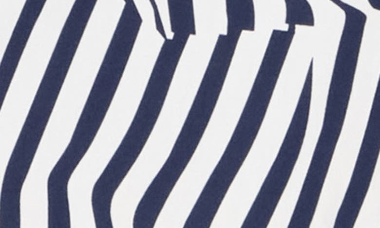 Shop Rag & Bone Fletcher Cotton Shorts In Navy Stripe