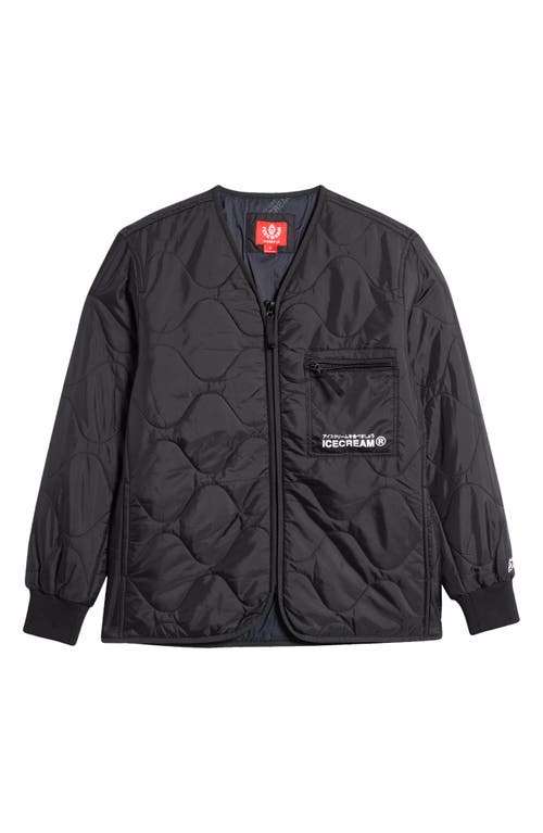 Shop Icecream Quilted Nylon Work Jacket In Black