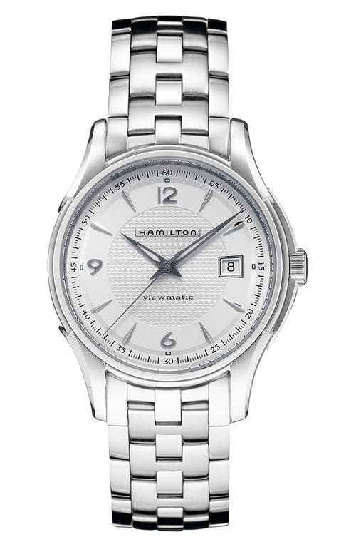 Hamilton Jazzmaster Viewmatic Auto Bracelet Watch, 40mm in Silver at Nordstrom