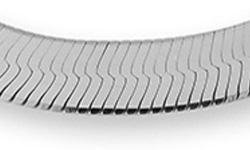 Glaze Jewelry Herringbone Chain Anklet In Silver