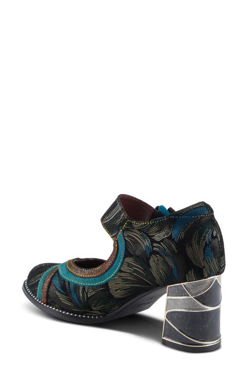 Shop L'artiste By Spring Step Beverlyhills Ankle Strap Pump In Teal Multi