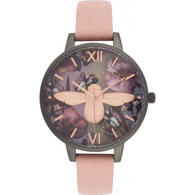 Olivia Burton Leather Strap Watch,