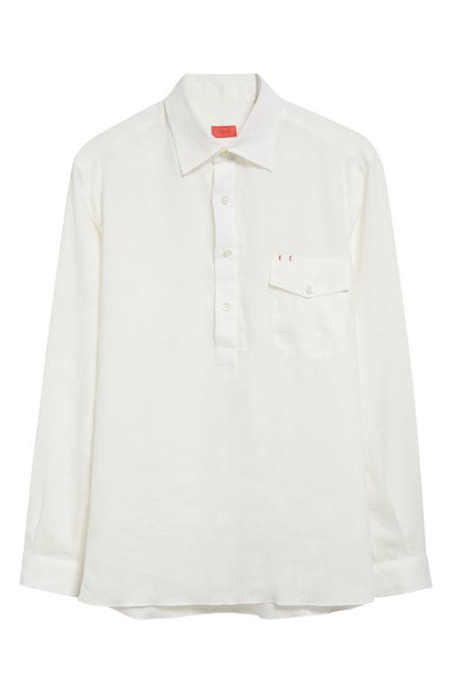 ISAIA ISAIA LINEN BUTTON-UP SHIRT 