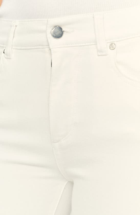 Dl1961 Mara Instasculpt Mid Rise Ankle Straight Leg Jeans In White