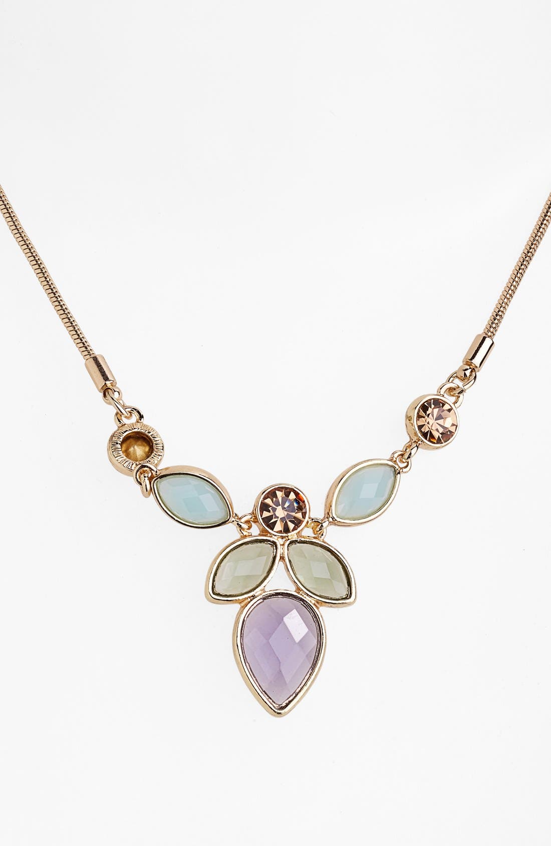 Anne Klein Multi Stone Pendant Necklace Nordstrom
