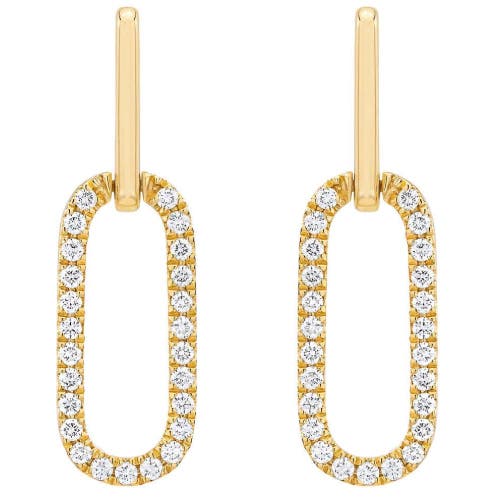 Bliss Diamond 1" Tall Lab Grown In 10k Yellow Gold