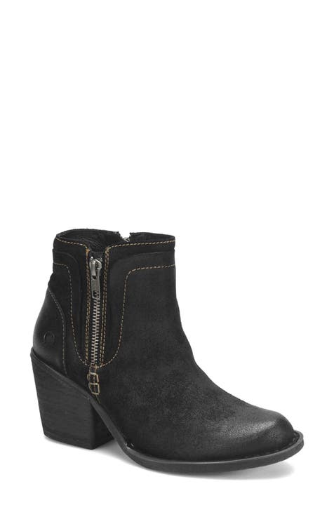 Women s Leather Genuine Ankle Boots Booties Nordstrom