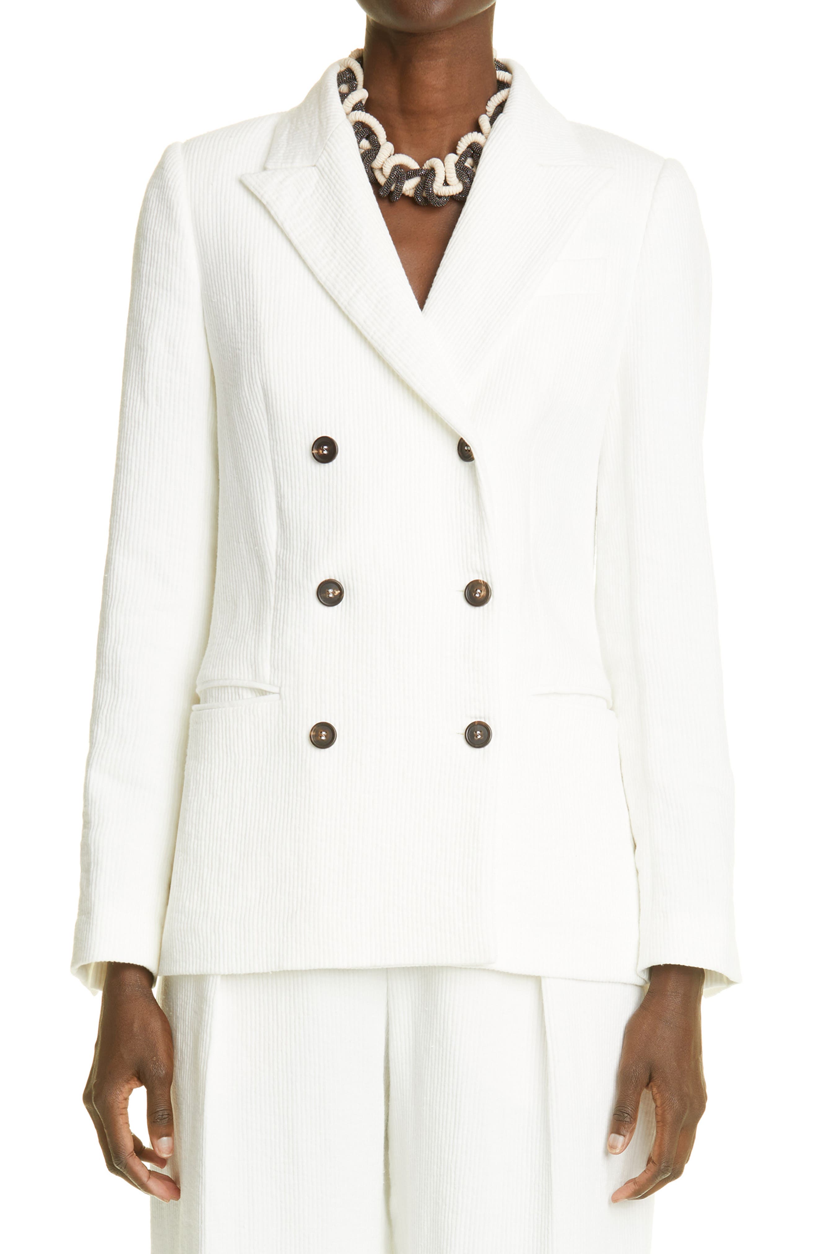 white blazer jacket