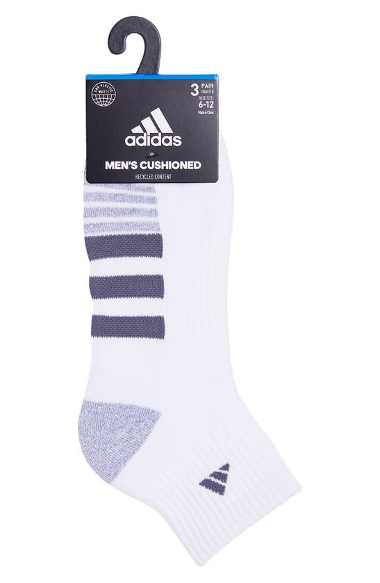 ADIDAS ORIGINALS PACK OF 3 CUSHIONED QUARTER SOCKS