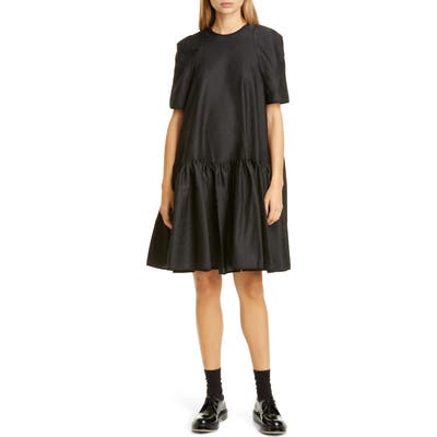 Cecilie Bahnsen Annabella Floral Matelasse Dress, US / 10 UK - Black (Nordstrom Exclusive)