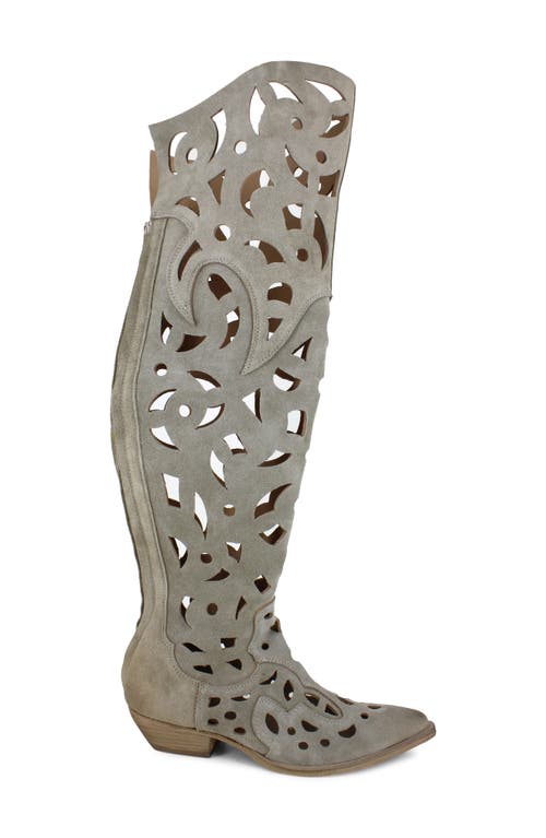 Zigi Cristiany Knee High Boot In Natural Leather