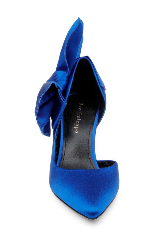 Shop Dee Ocleppo Belmont Half D'orsay Pump In Sapphire Satin