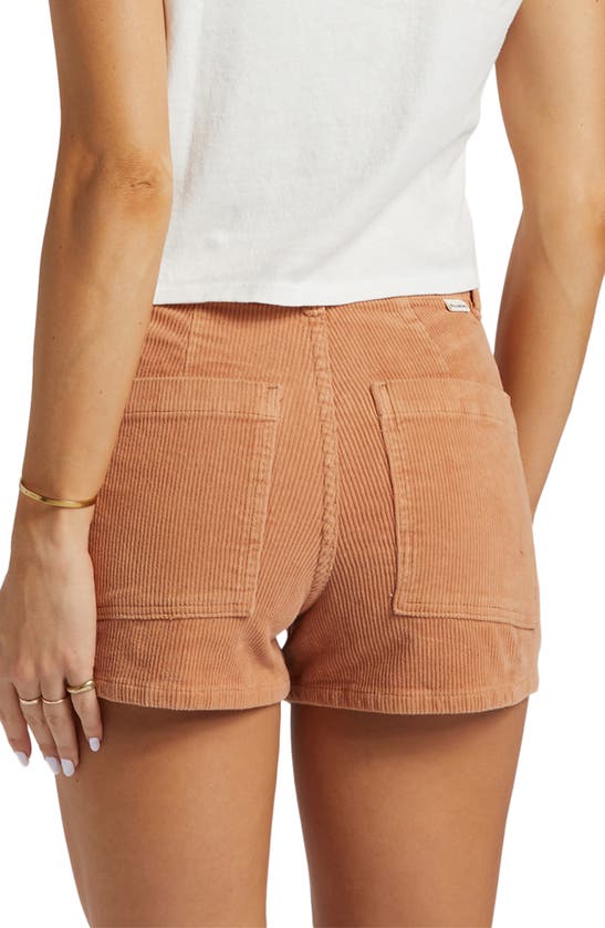 Shop Billabong Free Fall Stretch Cotton Corduroy Shorts In Toffee