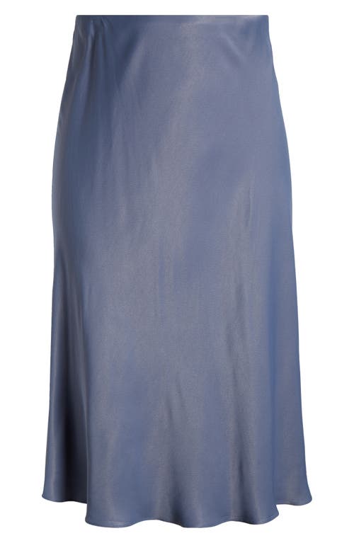 Shop Nordstrom Bias Cut Satin Skirt In Grey Folkstone