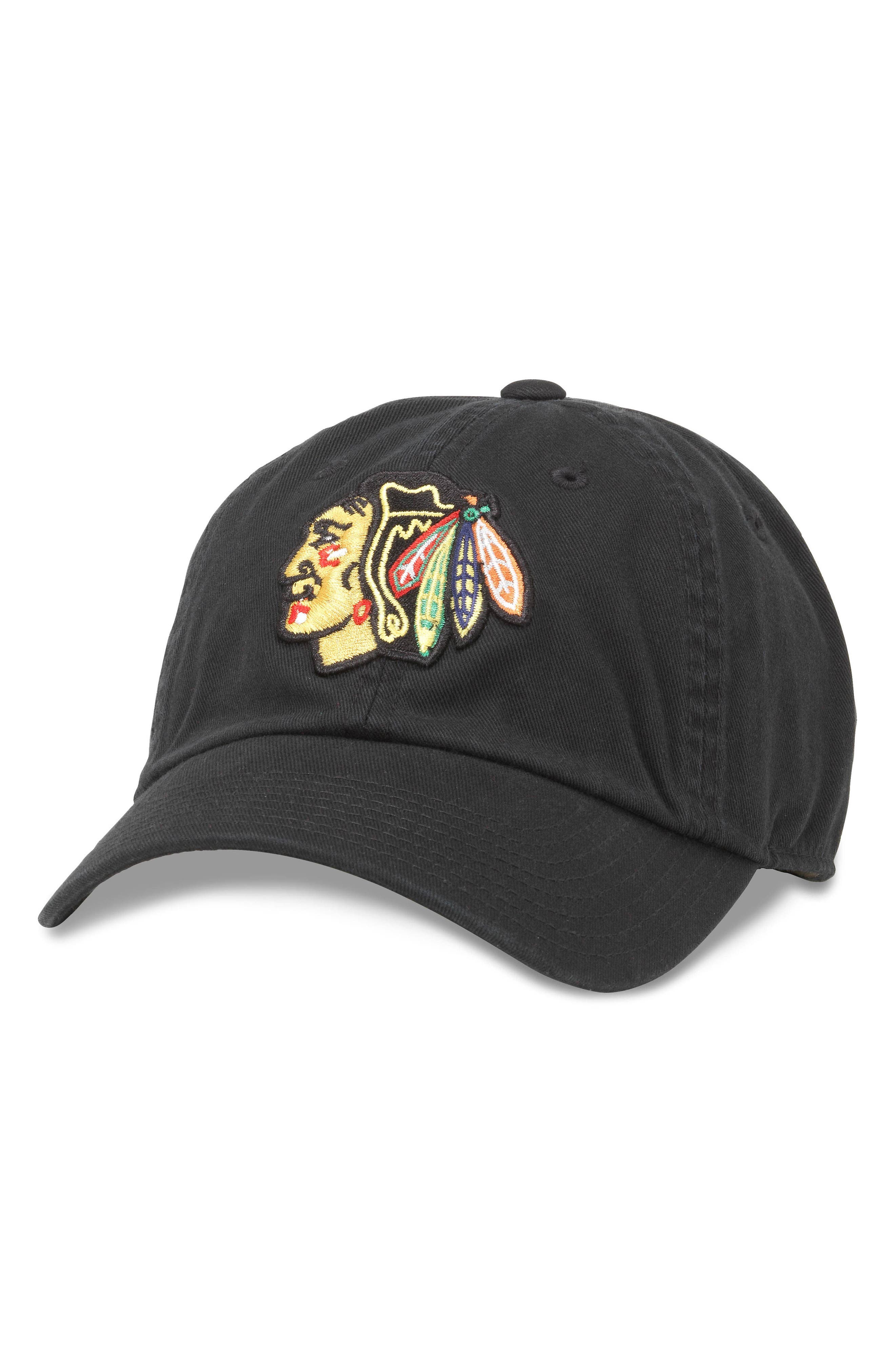 all black blackhawks hat
