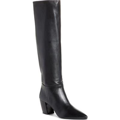 Prada Tall Pointy Toe Boot - Black