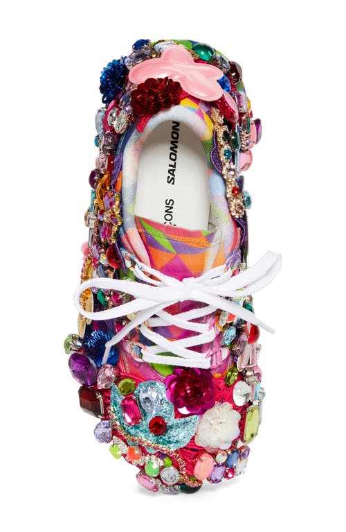 Shop Comme Des Garçons X Salomon Phantasm Embellished Platform Sneaker In Pink Multi