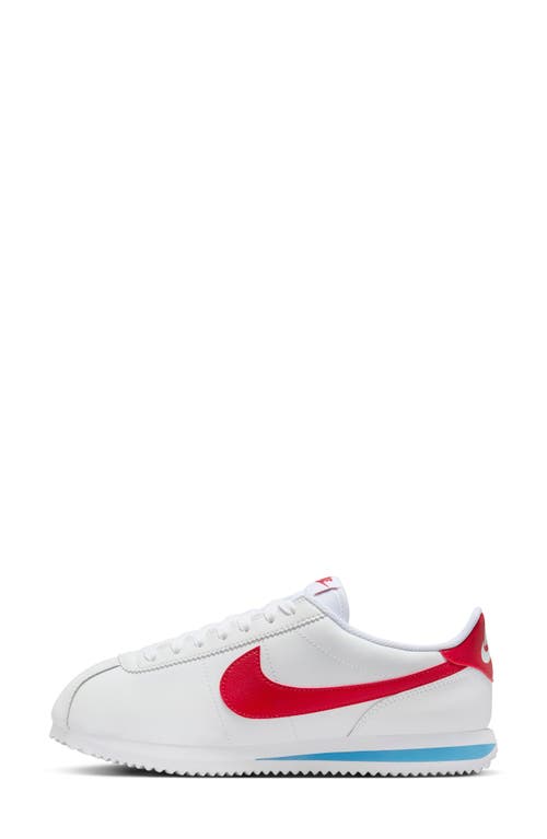 Shop Nike Cortez Sneaker In White/red/blue